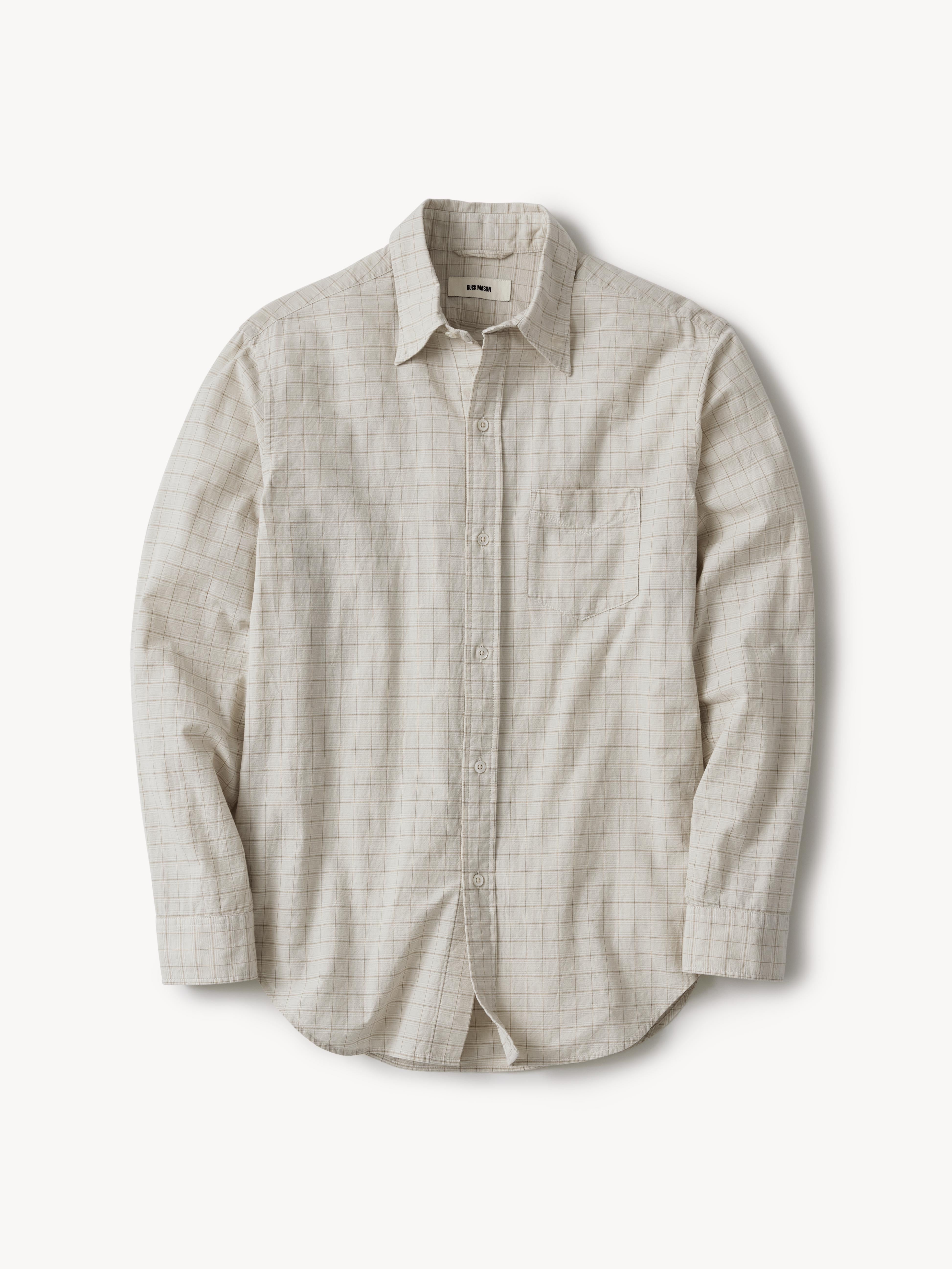 Windowpane Plaid Wornwell One Pocket Shirt