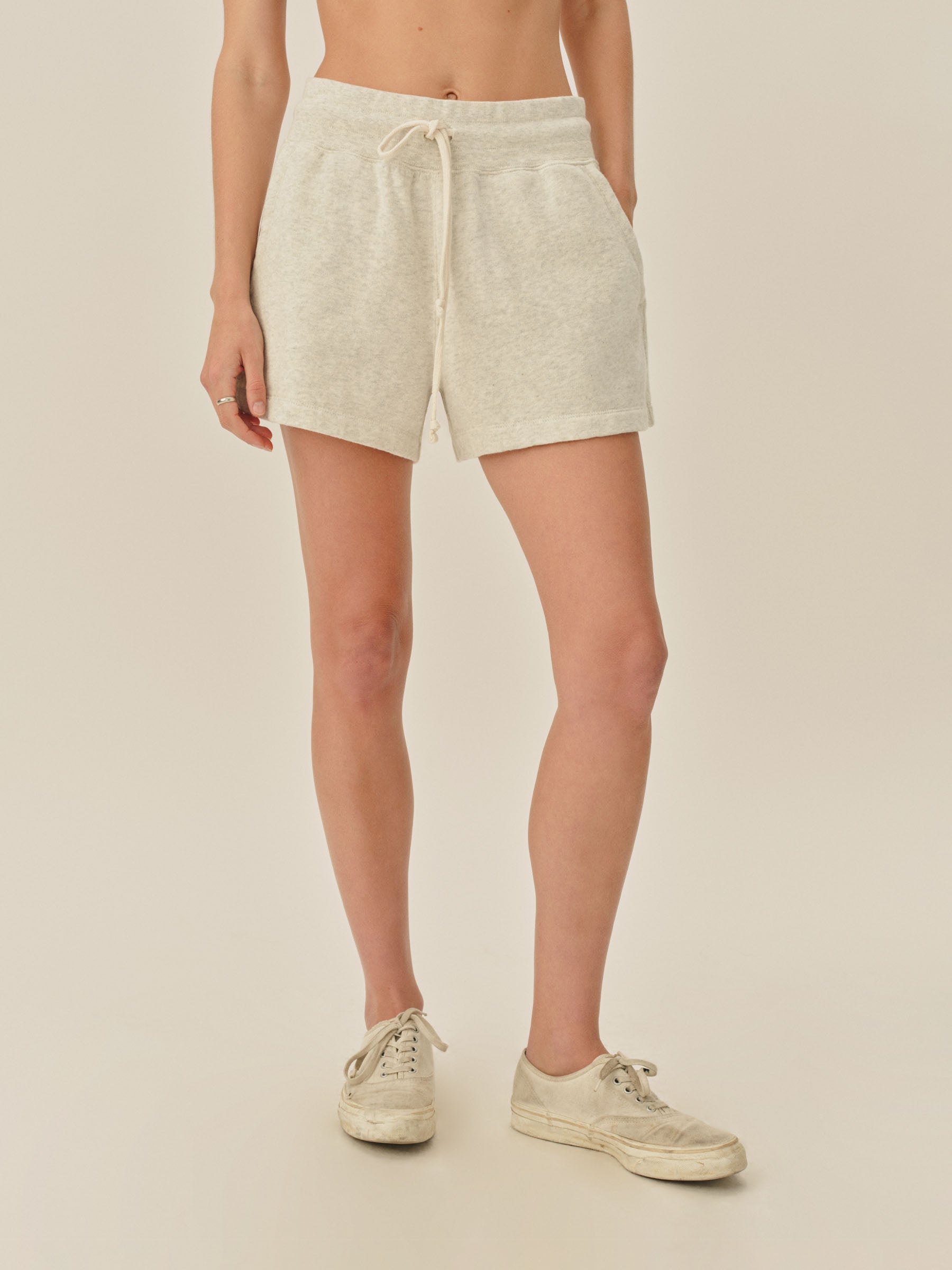 Alternative view of Heather Oat Vintage Interloop Pull On Sweatshort