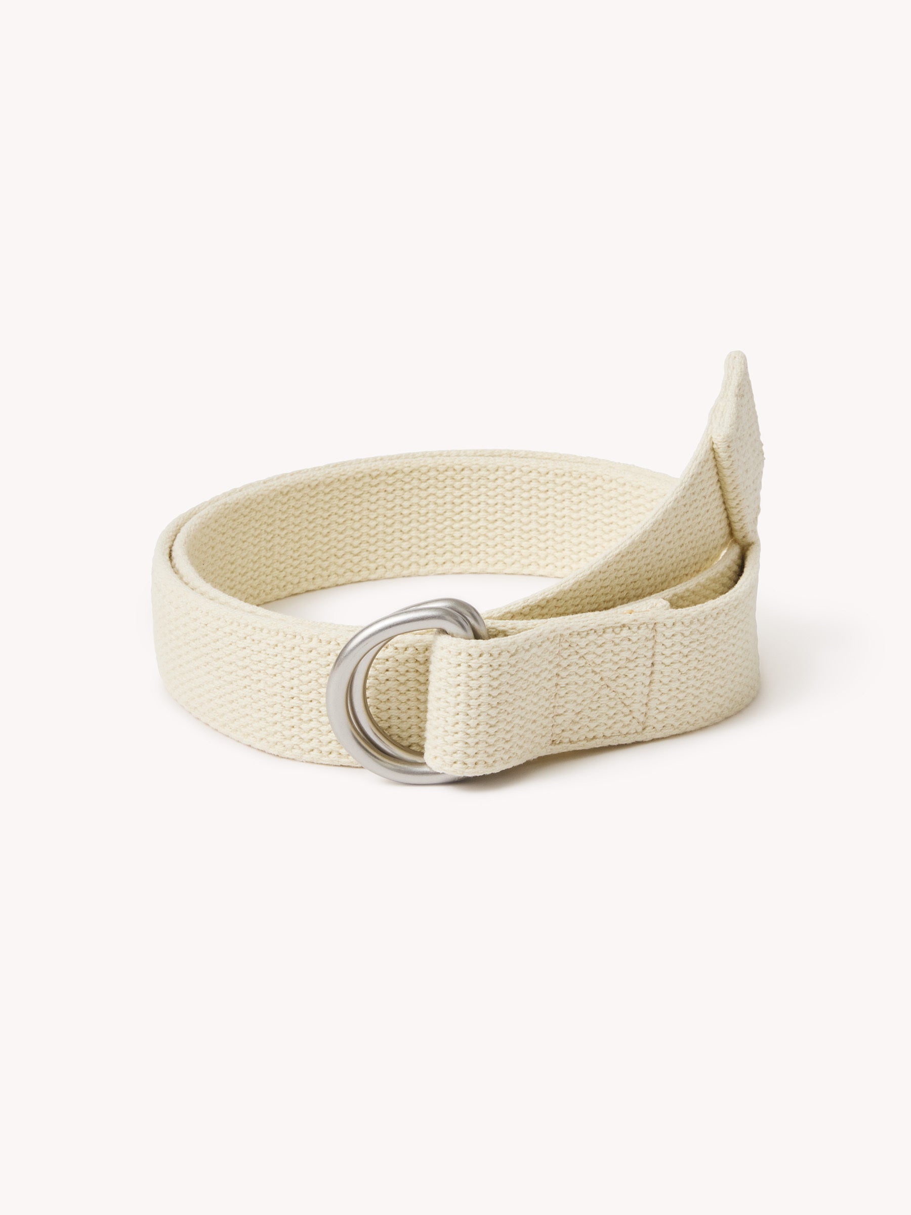 Natural D Ring Cotton Belt